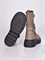 Высокие ботинки  из натуральной замши светло-коричневого цвета со стильной фурнитурой - фото 8550