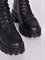 Черные массивные ботинки с широкой подошвой - фото 8557