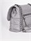 Женская сумка серого цвета с ремешком-цепочкой - фото 8773