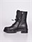 Высокие зимние ботинки чёрного цвета на шнуровке - фото 8956