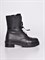 Высокие зимние ботинки чёрного цвета на шнуровке - фото 8957