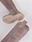 Высокие сапоги  из натуральной мягкой замши и представлены в коричневом оттенке - фото 8971
