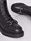 Ботинки из натуральной кожи с высокой шнуровкой и металлическим декором - фото 8997