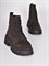 Ботинки  из натуральной замши  в темно-коричневом цвете - фото 9012