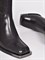 Ботильоны из натуральной кожи чёрного цвета на геометрическом каблуке - фото 9111