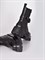 Ботинки из натуральной кожи чёрного цвета с объемной фурнитурой - фото 9182