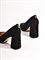 Элегантные туфли Chewhite из бархатистой черной замши - фото 9583