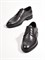 Туфли из натуральной гладкой кожи черного цвета - фото 9753