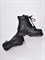 Женские ботинки черного цвета из натуральной кожи - фото 9926