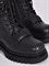 Женские ботинки черного цвета из натуральной кожи - фото 9928